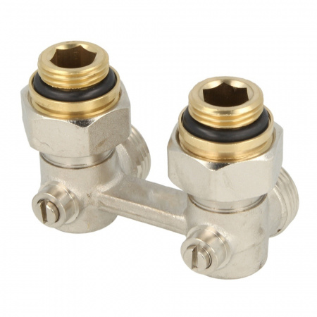 Узел нижнего подключения Simplex тип E1/50, угловой, 1/2" НРх3/4"НР (standart line)