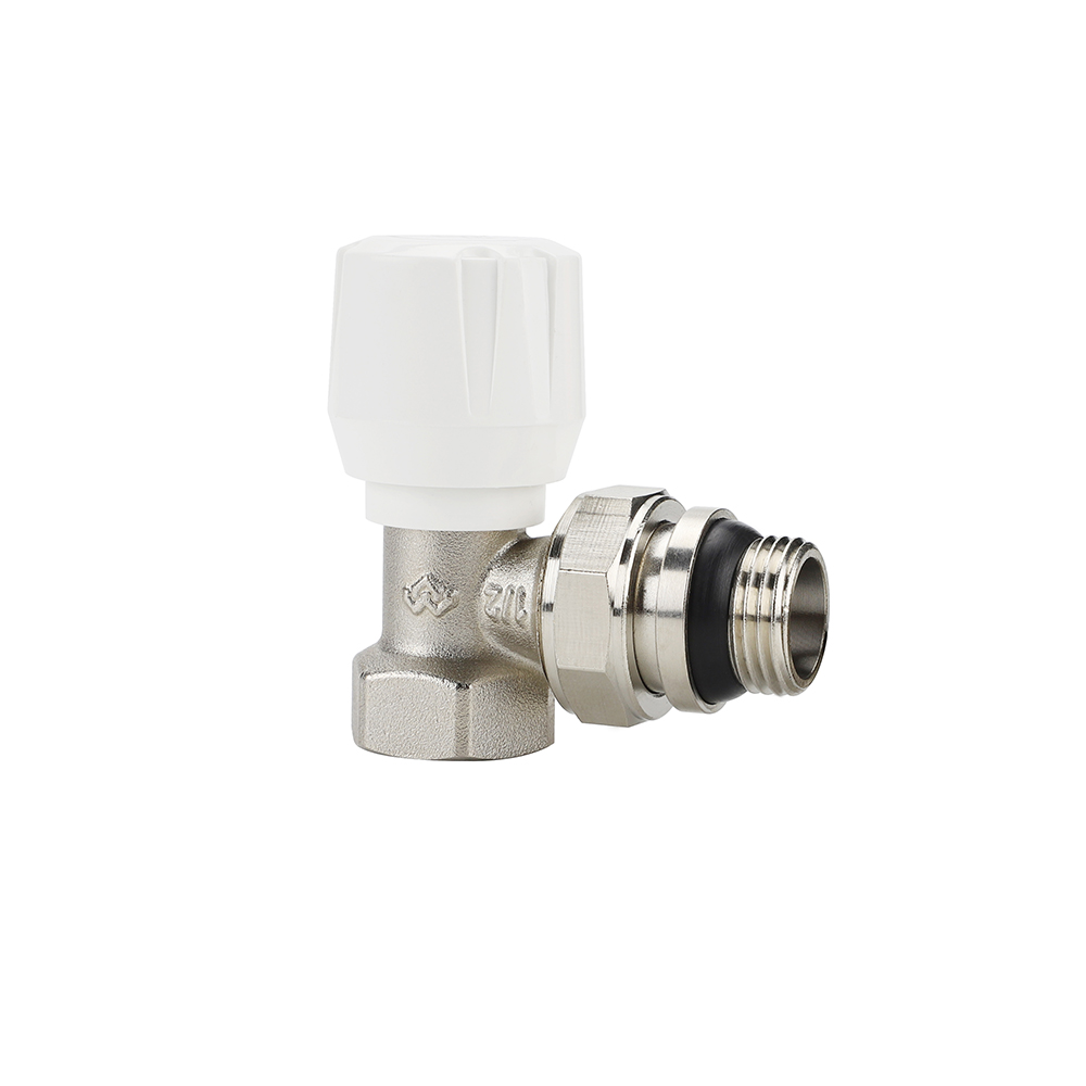 VM10011 Клапан ручной радиаторный Varmega 1/2", угловой, с самоуплотняющимся полусгоном